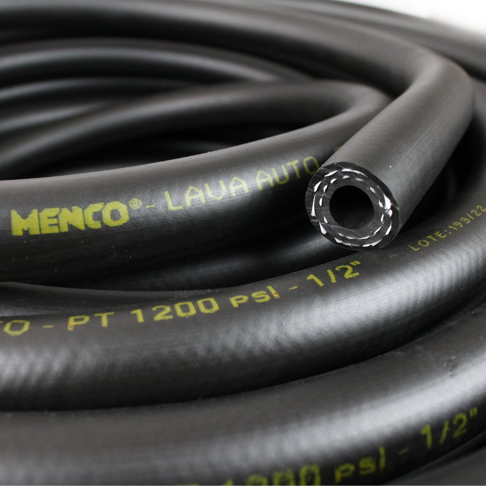 Mangueira Lava Jato Auto Lona Dupla 1200psi 1/2 Preta - 10m - 2