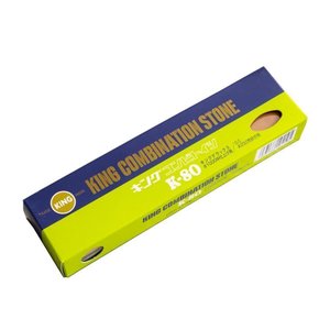 Pedra Combinada King K-80 #250/1000 Water Stone 205x50x25mm 10410 Afiador P/ Ferramentas e Facas