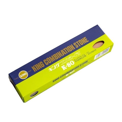 Pedra Combinada King k-80 #250/1000 Water Stone 205x50x25mm 10410 Afiador p/ Ferramentas e Facas