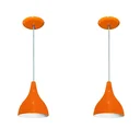 Ver imagem 1 de Luminárias pendentes balcão 2 un Laranja