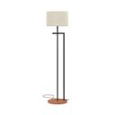 Ver imagem 3 de Luminária Abajur de Chão Salone Aço Carbono Preto com Cúpula Palha D´fatto 33