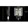Farol Automotivo 48 Leds 144w Auxiliar Neblina Bivolt Maquina Trator Caminhão Carro Moto Picape - 6