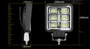 Ver imagem 6 de Farol Automotivo 48 Leds 144w Auxiliar Neblina Bivolt Maquina Trator Caminhão Carro Moto Picape