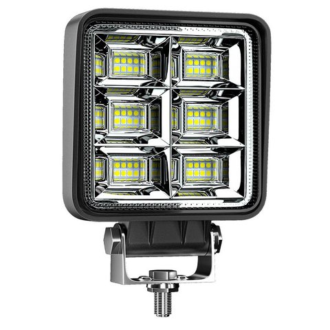 Farol Automotivo 48 Leds 144w Auxiliar Neblina Bivolt Maquina Trator Caminhão Carro Moto Picape