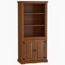 Ver imagem 1 de Estante Livreiro 2 Portas 100% Madeira Imperial Imbuia Fosco