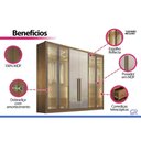 Ver imagem 5 de Guarda Roupa Casal Linea 6 Portas 4GAVS Fendi N. Horizonte