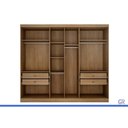 Ver imagem 4 de Guarda Roupa Casal Linea 6 Portas 4GAVS Fendi N. Horizonte