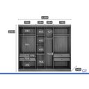 Ver imagem 3 de Guarda Roupa Casal Linea 6 Portas 4GAVS Fendi N. Horizonte
