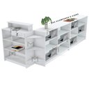 Ver imagem 6 de BALCÃO VITRINE EXPOSITOR EM L M444.B (LOJA, CAIXA, COMÉRCIO) MUNDI MOVEIS