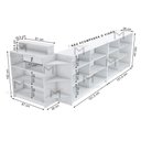 Ver imagem 2 de BALCÃO VITRINE EXPOSITOR EM L M444.B (LOJA, CAIXA, COMÉRCIO) MUNDI MOVEIS