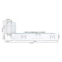 Ver imagem 3 de BALCÃO VITRINE EXPOSITOR EM L M444.B (LOJA, CAIXA, COMÉRCIO) MUNDI MOVEIS