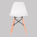 Ver imagem 3 de Kit 4 Cadeiras Charles Eames Eiffel Branco Polipropileno Cozinha Área de Lazer Recepção