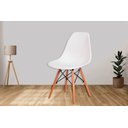 Ver imagem 2 de Kit 4 Cadeiras Charles Eames Eiffel Branco Polipropileno Cozinha Área de Lazer Recepção