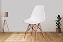 Ver imagem 2 de Kit 4 Cadeiras Charles Eames Eiffel Branco Polipropileno Cozinha Área de Lazer Recepção
