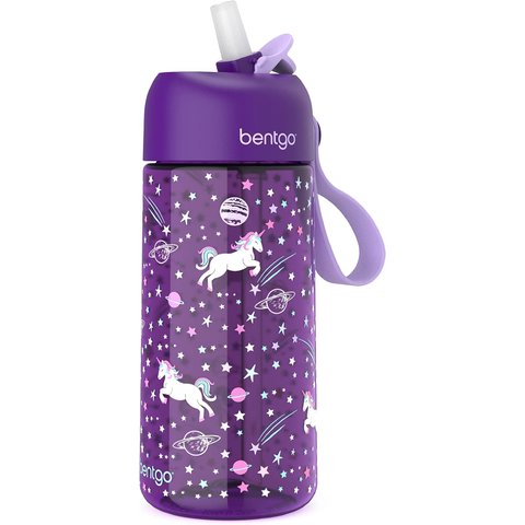 Bentgo Garrafa de Água Infantil 450 Ml - Unicórnio