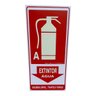 Placa de Sinalização Fotoluminescente Extintor Agua 15x30 - 1
