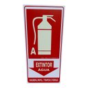 Ver imagem 1 de Placa de Sinalização Fotoluminescente Extintor Agua 15x30