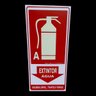 Placa de Sinalização Fotoluminescente Extintor Agua 15x30 - 2