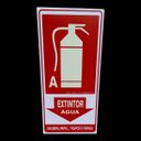 Ver imagem 2 de Placa de Sinalização Fotoluminescente Extintor Agua 15x30