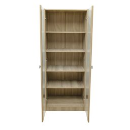 Armário para Escritório com 2 Portas de Vidro e 5 Prateleiras ME4115 Marrom - 8 Armário para Escritório com 2 Portas de Vidro e 5 Prateleiras ME4115 Marrom - 8