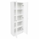 Ver mais imagens de Armário para Escritório com 2 Portas de Vidro e 5 Prateleiras ME4115 Branco