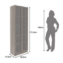 Ver imagem 7 de Armário para Escritório com 2 Portas de Vidro e 5 Prateleiras ME4115