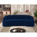 Ver imagem 2 de Sofá 4 Lugares Curvo Sala de Estar Living Lótus D02 Veludo Azul Marinho 280 cm C-304 - Lyam Lyam Dec