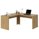 Ver imagem 4 de Escrivaninha Mesa Escritório Angular em L ME4116 157,3cm Amêndoa
