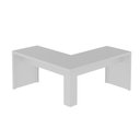 Ver imagem 3 de Escrivaninha Mesa Escritório Angular em L ME4116 157,3cm Branco