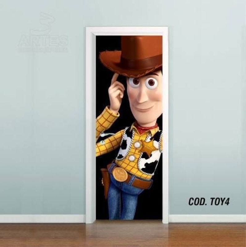 Adesivo De Porta Toy Story #04 - 1,00x2,10m - 1