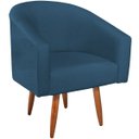 Ver imagem 5 de Poltrona Decorativa Jade Design Moderno Sala de Estar Quarto Escritório Confortável Luxo Pés Palito 