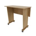 Ver imagem 6 de Escrivaninha Mesa Escritório Dobrável 80cm com Rodízio ME4117
