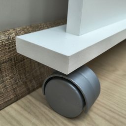 Escrivaninha Mesa Escritório Dobrável com Rodízio ME4117 80cm Branca - 13