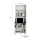 Ver imagem 2 de Paneleiro Duplo 4 Portas Evidence Poliman Branco