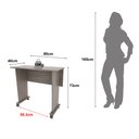 Ver imagem 5 de Escrivaninha Mesa Escritório Dobrável 80cm com Rodízio ME4117