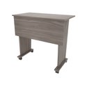 Ver imagem 3 de Escrivaninha Mesa Escritório Dobrável 80cm com Rodízio ME4117