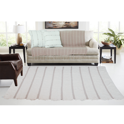 Tapete Algodão Rose-manta de Sofa com 2 Capa de Almofada - 9