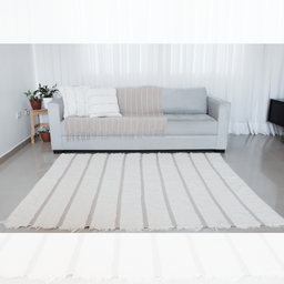 Tapete Algodão Rose-manta de Sofa com 2 Capa de Almofada - 8