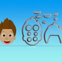 Ver imagem 1 de Cortador Kit Patrulha Canina 9 Rostos Modulares Tamanho 7cm