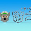 Ver imagem 2 de Cortador Kit Patrulha Canina 9 Rostos Modulares Tamanho 7cm