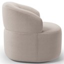 Ver imagem 6 de Kit 02 Poltronas Giratória Orgânica para Sala Living Helena L02 Bouclê Creme - Lyam Decor