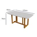 Ver imagem 3 de Mesa Filadelfia 170x90 Tampo Oval MDF Cerejeira/Nevaska