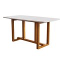 Ver imagem 1 de Mesa Filadelfia 170x90 Tampo Oval MDF Cerejeira/Nevaska