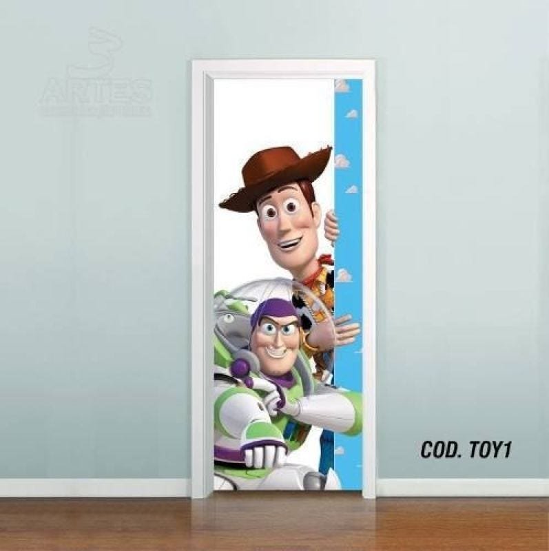 Adesivo De Porta Toy Story #01 - OUTRA MEDIDA - 1