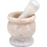 BELCHIOR PILÃO 10x10x10cm MARMORE NATURAL COM MORTAR - 1
