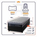 Ver imagem 2 de Cama Box Baú Solteiro 88x188 Dakota Espuma D33 King House