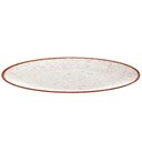 Ver imagem 3 de Conjunto 6 Pratos Rústicos Tramontina Rasos 28cm Porcelana Marrom Decorado