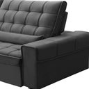 Ver imagem 6 de Sofá Retrátil Reclinável para Sala 4 Lugares 290cm Nebrasca F04 Veludo Cinza Escuro - Lyam Decor