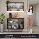 Ver imagem 6 de Armário de Cozinha Compacta 105cm Rustic Emilly Madesa 03