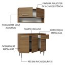 Ver imagem 5 de Armário de Cozinha Compacta 105cm Rustic Emilly Madesa 03